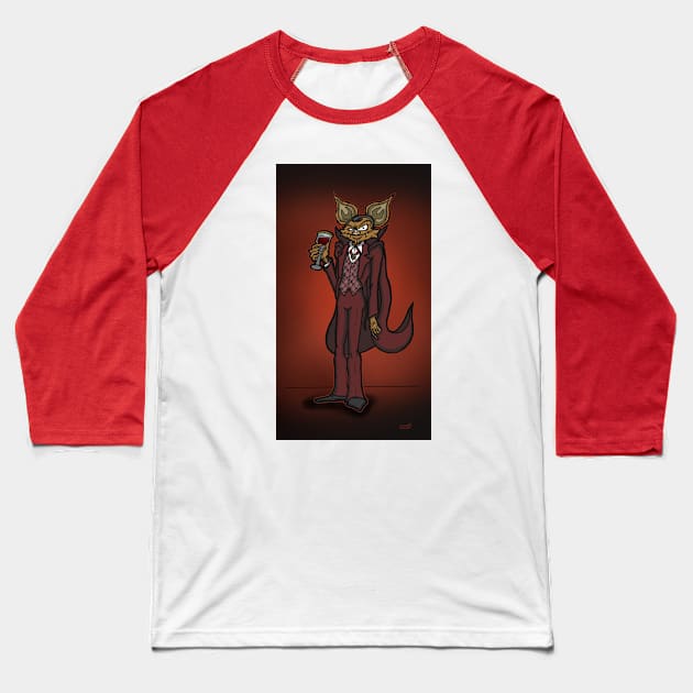 Vampire Bat Baseball T-Shirt by Matthew Laipple Illustrations